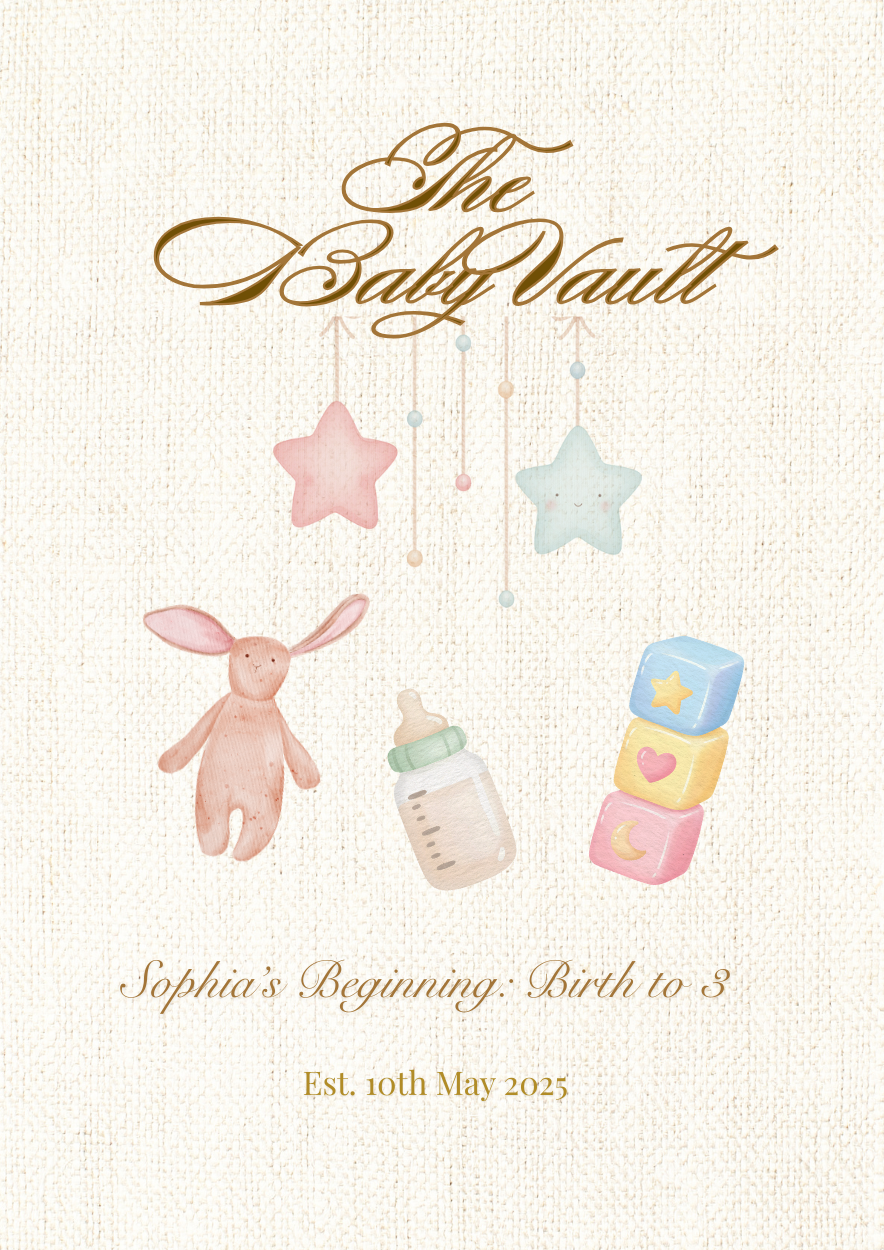 The Baby Vault | Printable Memory Keepsake Book (75 pages)
